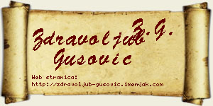 Zdravoljub Gušović vizit kartica